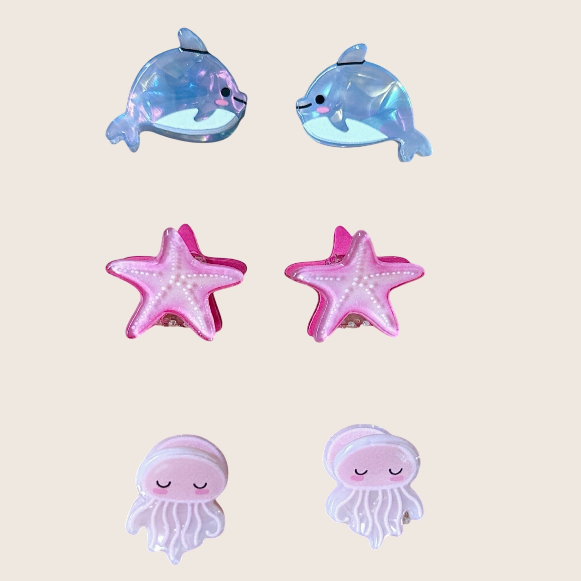 Sea Animal Mini Claw Clip 1 - Sweet Sweet Honey Hawaii