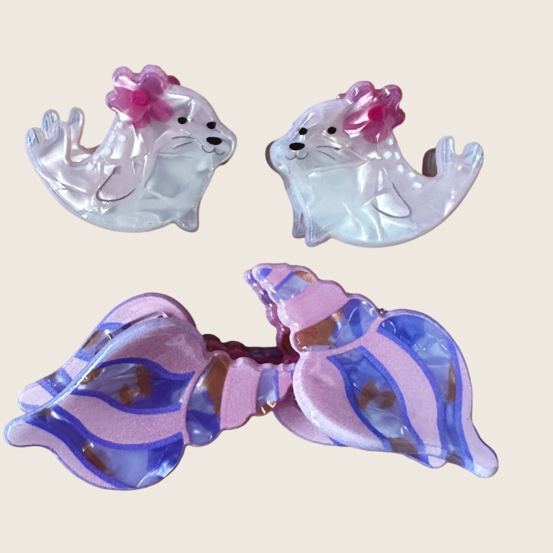 Sea Animal Mini Claw Clip 2 - Sweet Sweet Honey Hawaii