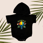Shave ice black hooded onesie - Sweet Sweet Honey Hawaii
