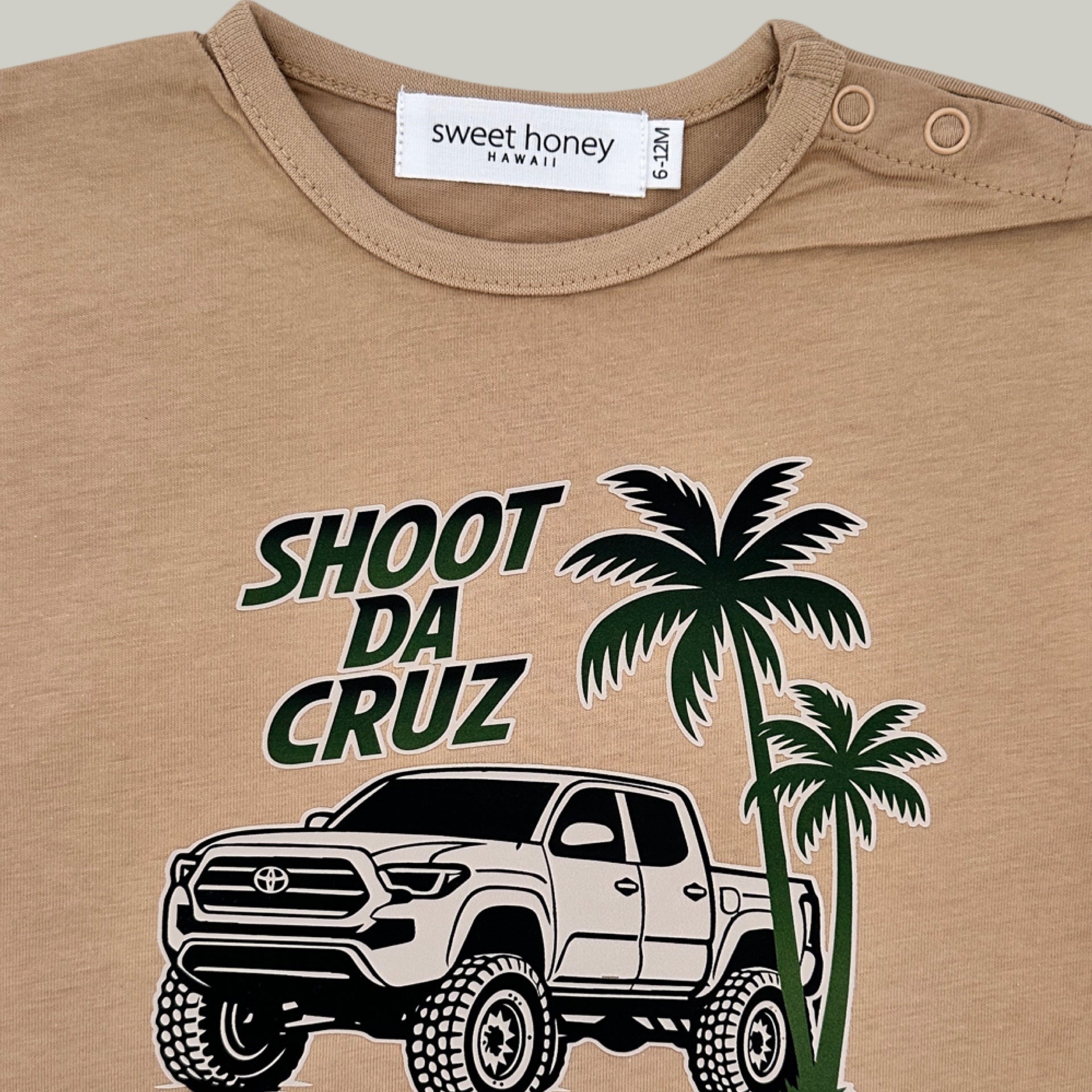 Shoot Da Cruz Jumpsuit (tan) - Sweet Sweet Honey Hawaii