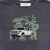 Shoot Da Cruz Tee (dark grey) - Sweet Sweet Honey Hawaii