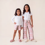 Leopard Hibiscus Girls Flowy Pant
