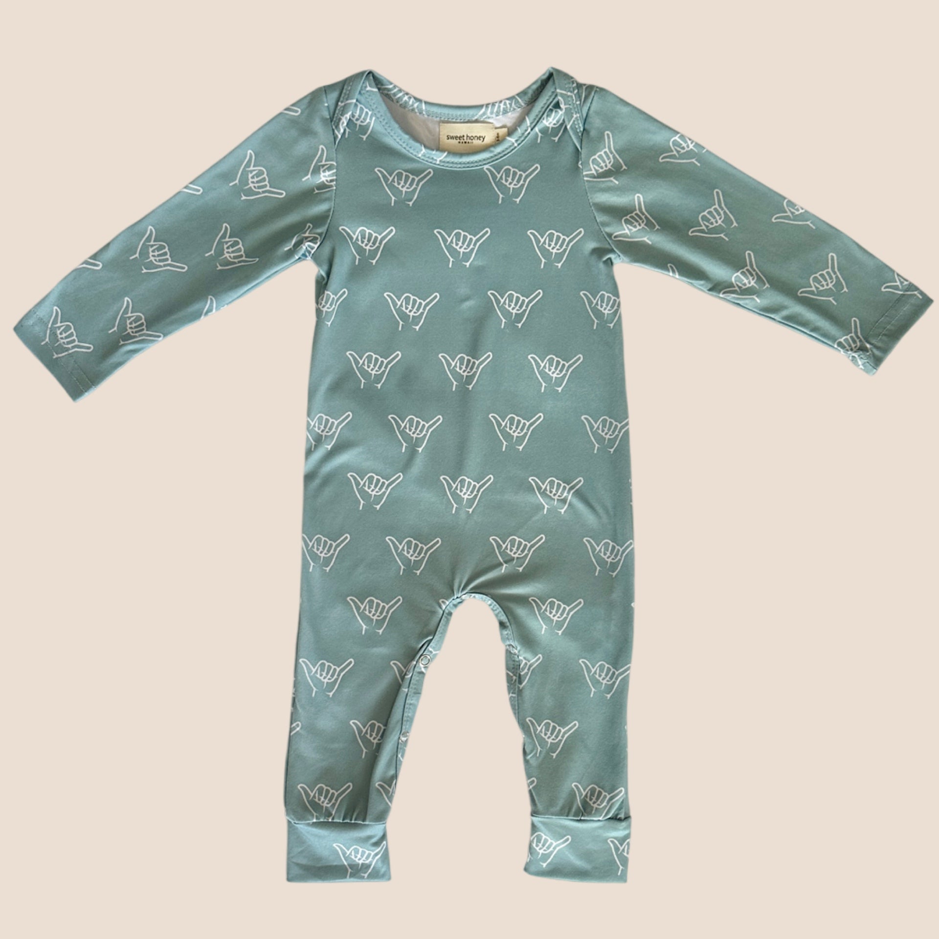 Sky Blue Shaka Pajama - Sweet Sweet Honey Hawaii