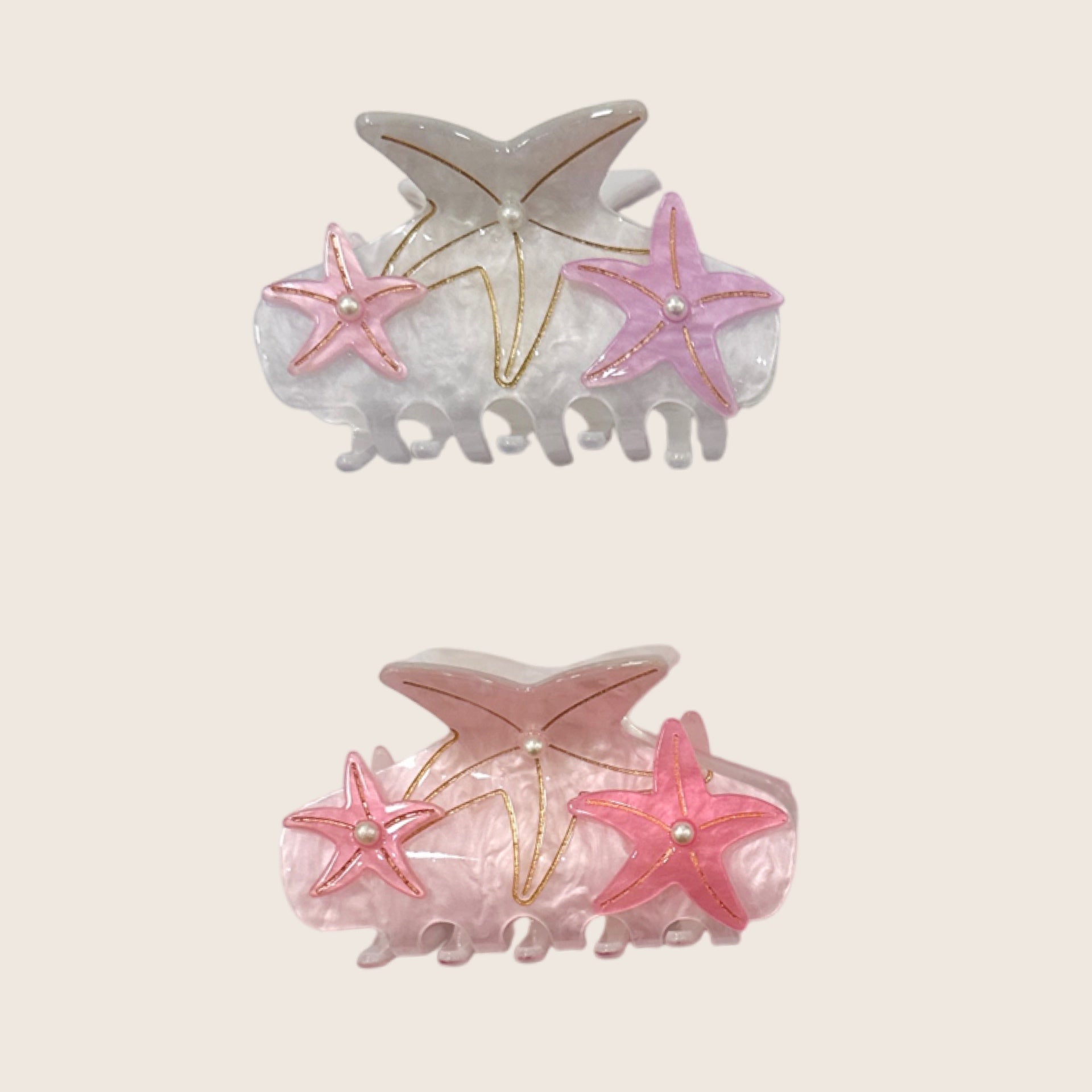 Starfish Claw Clip - Sweet Sweet Honey Hawaii