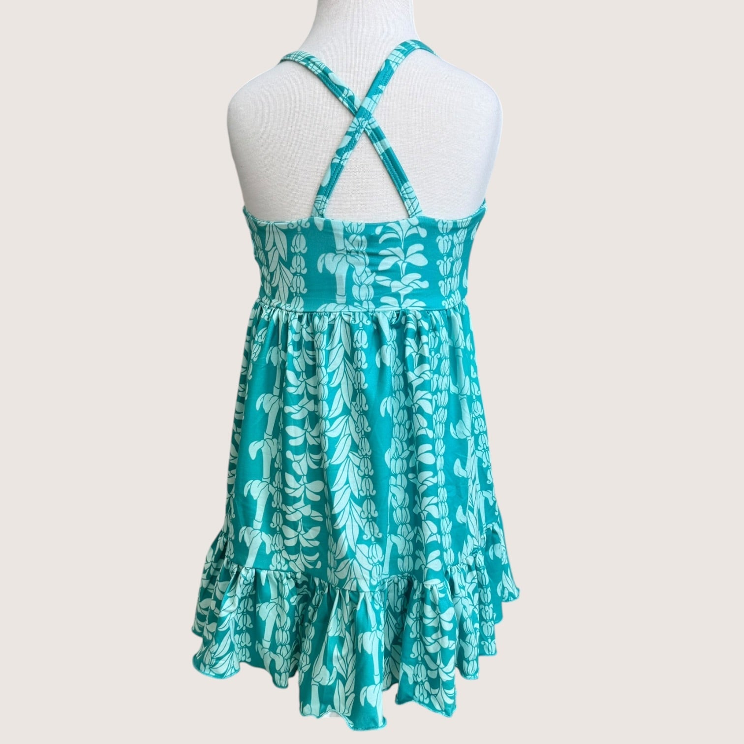 Teal Lei Brooklyn Dress - Sweet Sweet Honey Hawaii