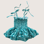 Teal Lei Melody Romper - Sweet Sweet Honey Hawaii