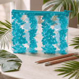 Teal Mauna Lani Pencil Pouch - Sweet Sweet Honey Hawaii