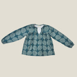Teal Monstera Layla Top - Sweet Sweet Honey Hawaii
