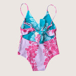 Teal/Pink Mauna Lani Peek - a - Boo reversible Swimsuit - Sweet Sweet Honey Hawaii
