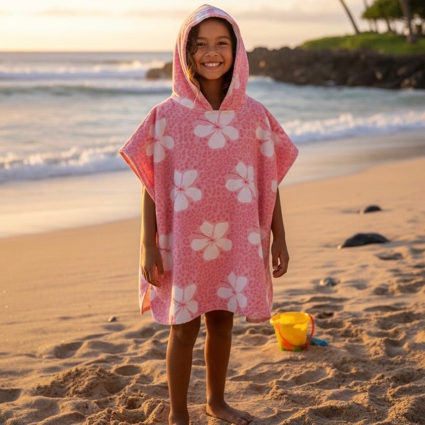 Teen Cheetah Hibiscus Hooded Towel - Sweet Sweet Honey Hawaii