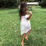 Tropical Cream Palaka Off the Shoulder Dress - Sweet Sweet Honey Hawaii
