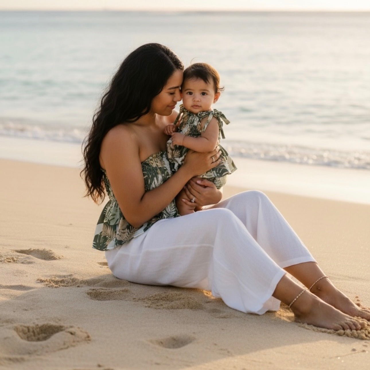 Tropical Monstera Melody Romper - Sweet Sweet Honey Hawaii