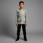 Unisex Tropical Camo Dri Fit hooded Long sleeve - Sweet Sweet Honey Hawaii