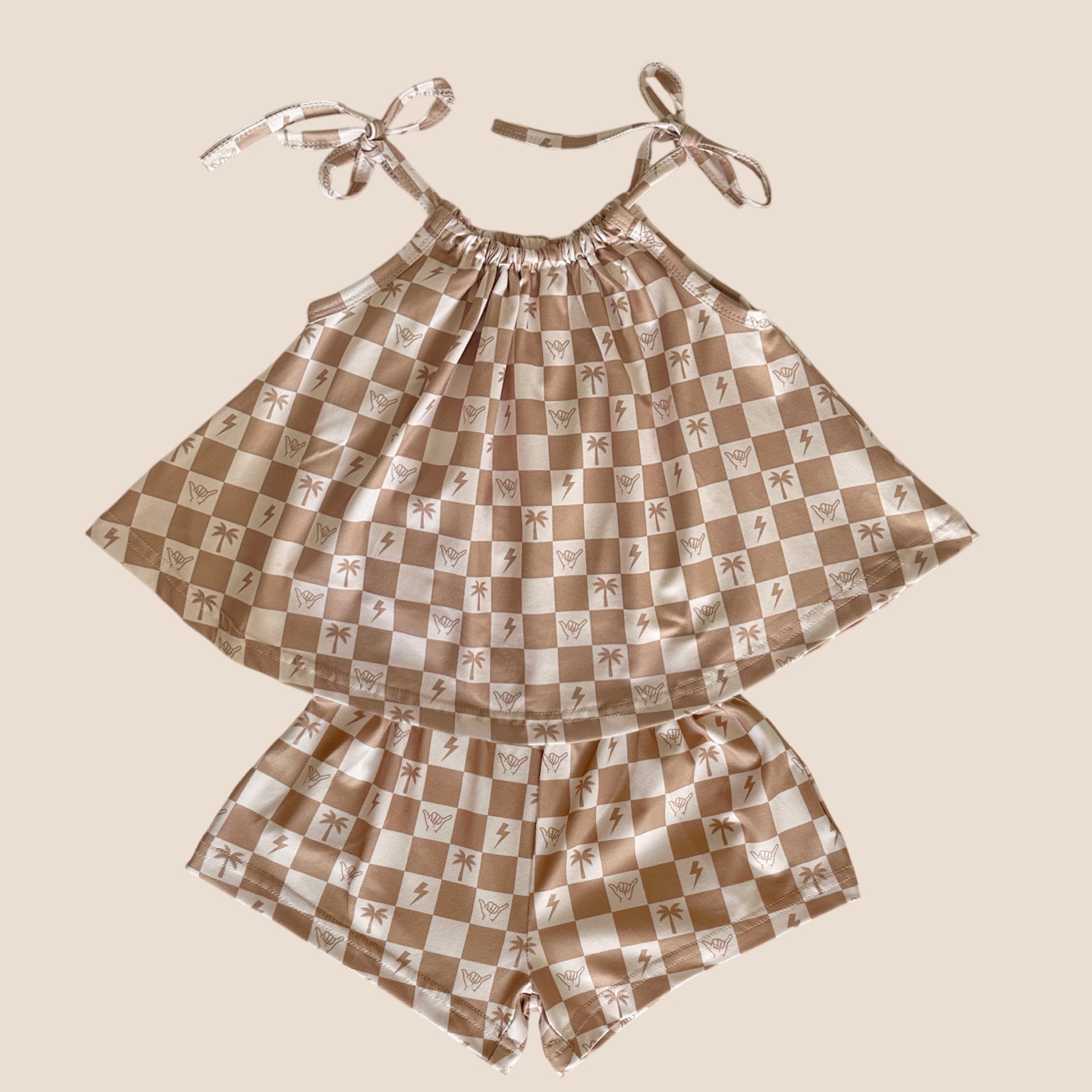 Westside Checkered Sands Azzy set - Sweet Sweet Honey Hawaii