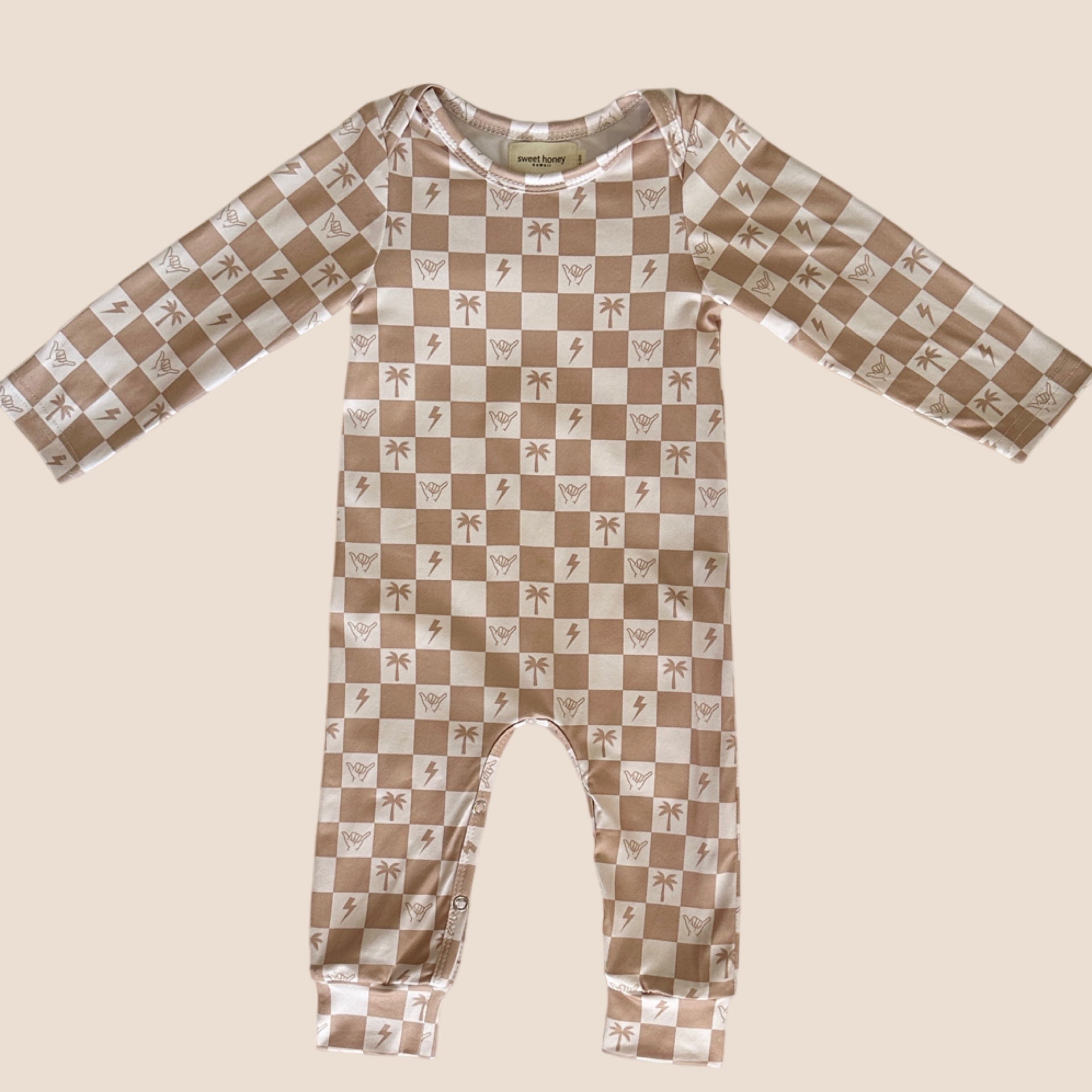 Westside Checkered Sands Pajama - Sweet Sweet Honey Hawaii