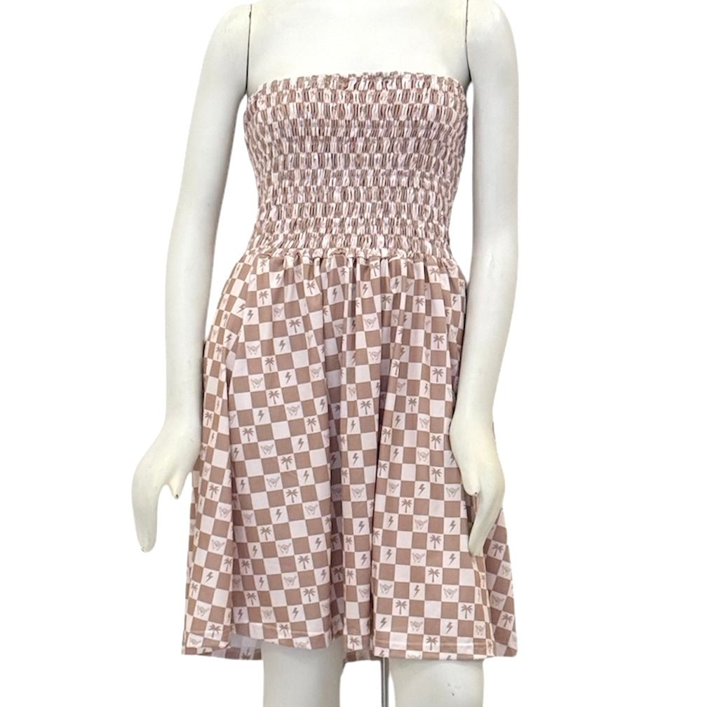 Westside Checkered Sands Savannah Dress - Sweet Sweet Honey Hawaii