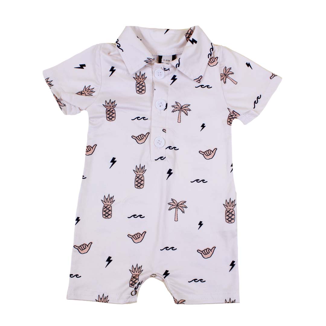 Westside Cream Collared Jumpsuit - Sweet Sweet Honey Hawaii