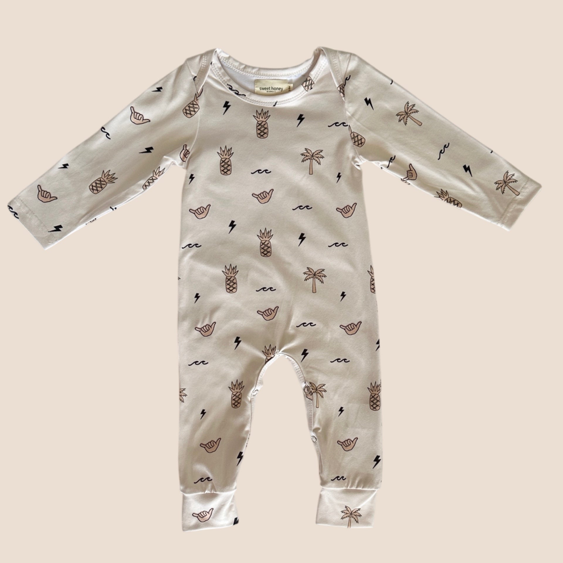 Westside Cream Pajama - Sweet Sweet Honey Hawaii