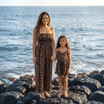 Women's Black/Brown Lei Taylor Jumpsuit - Sweet Sweet Honey Hawaii