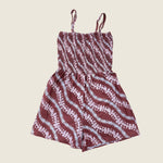 Women's Brick Puakenikeni Lei Kaia Romper - Sweet Sweet Honey Hawaii
