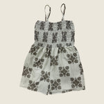 Women's Green 'Ilima Quilt Kaia Romper - Sweet Sweet Honey Hawaii