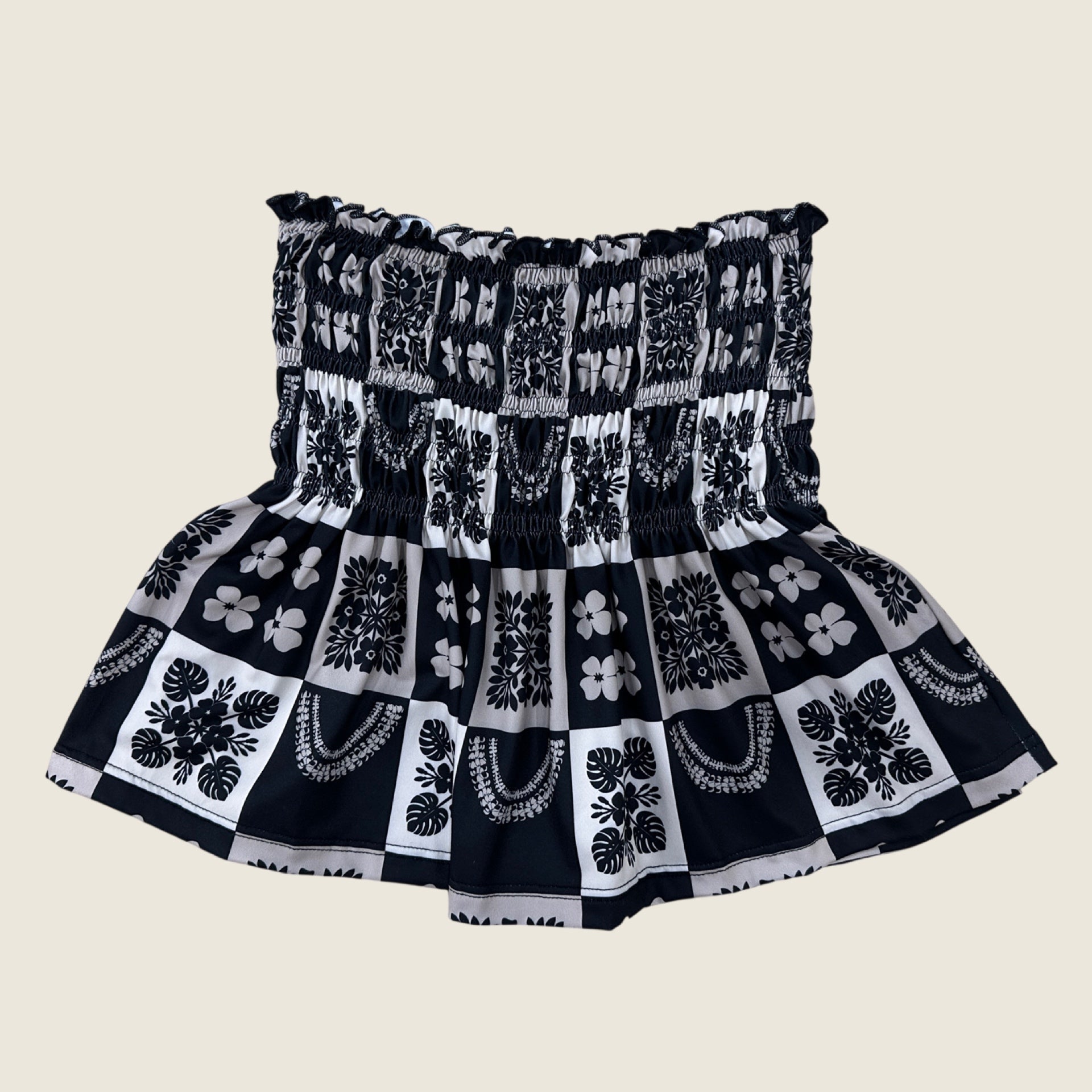 Women's Ho'opili Black Ka'a Tube Top - Sweet Sweet Honey Hawaii