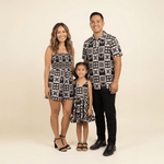 Women's Ho'opili Black Quilt Kaia Romper - Sweet Sweet Honey Hawaii