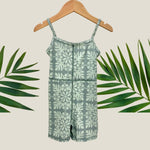Women's Olive Green Tropical Quilt Sierra Jumpsuit - Sweet Sweet Honey Hawaii
