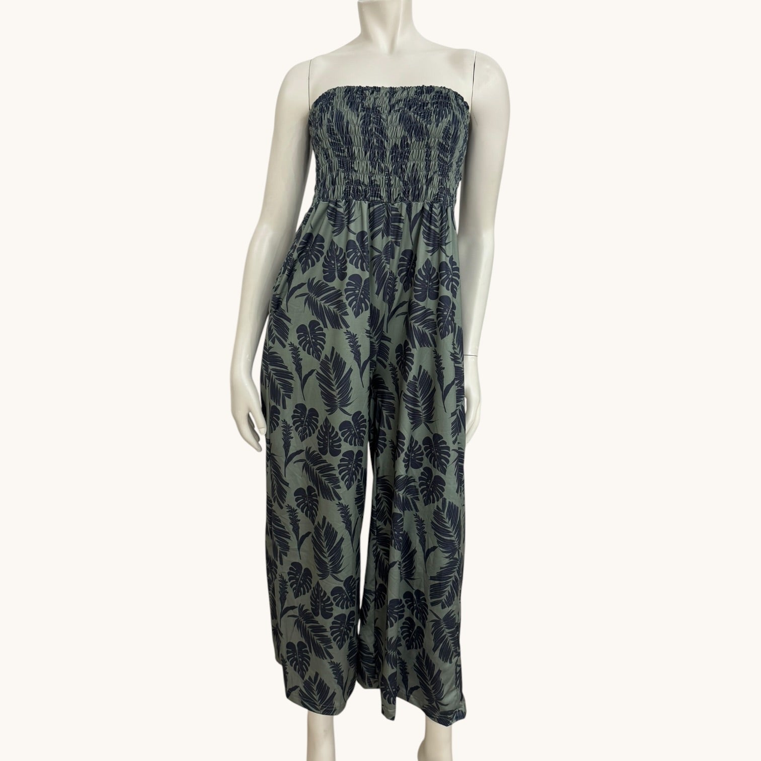Women's Sage Palm Taylor Jumpsuit - Sweet Sweet Honey Hawaii
