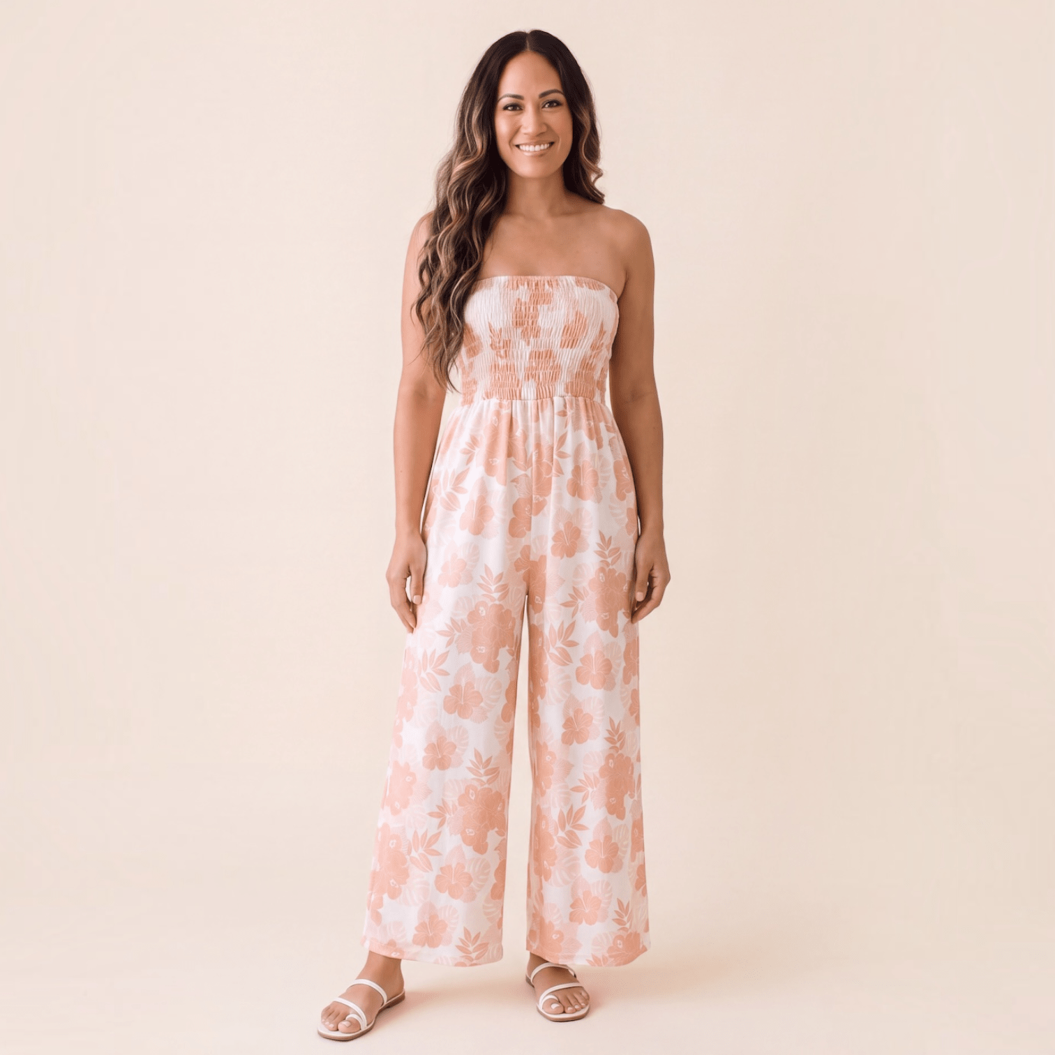 Women's Sands of Wailea Taylor Jumpsuit - Sweet Sweet Honey Hawaii