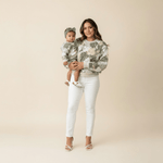 Women's Tropical Monstera Crewneck Sweater - Sweet Sweet Honey Hawaii