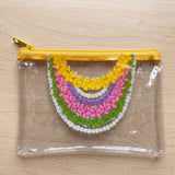 Yellow Draped Lei Pencil Pouch - Sweet Sweet Honey Hawaii