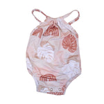Baby & Children Aloha Wear Rainbow Monstera Halter Romper - Sweet Sweet Honey