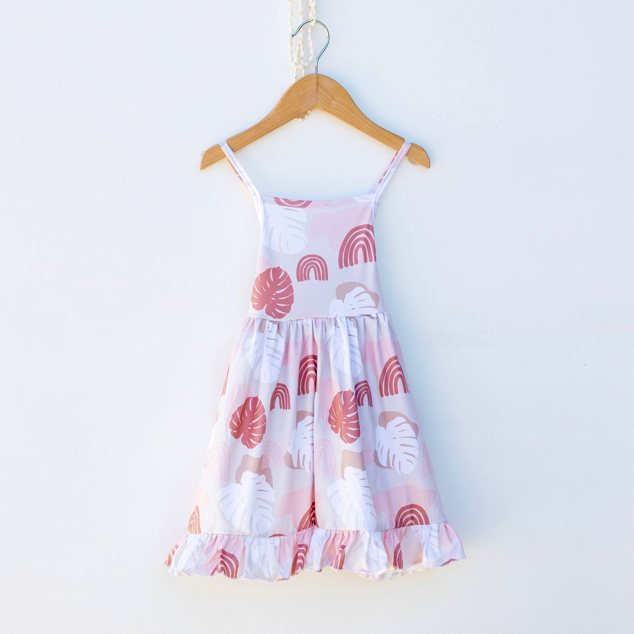 Rainbow Monstera Stella Dress - Sweet Sweet Honey Hawaii